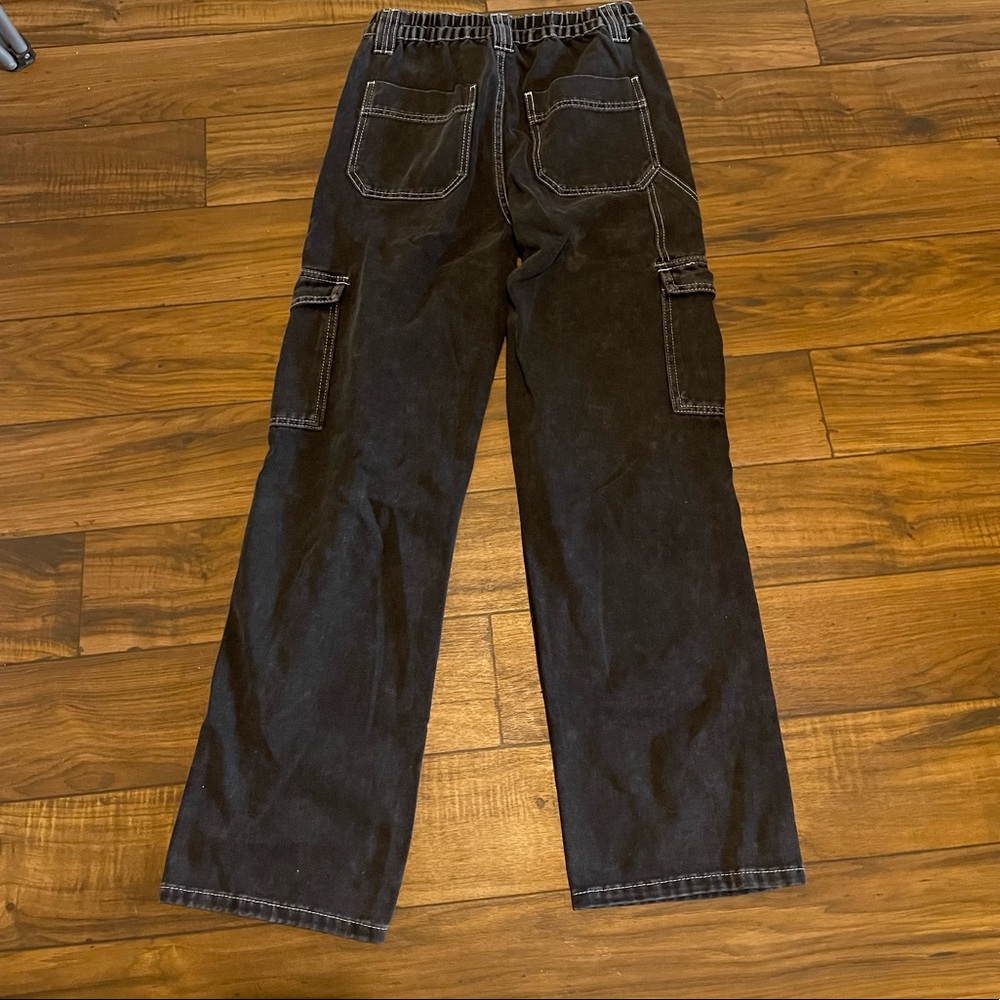 Black cargo pants